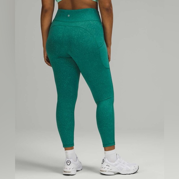 NWOT Lululemon Invigorate High-Rise Tight 25” in Crunch Teal Lagoon size 2 - Picture 2 of 9